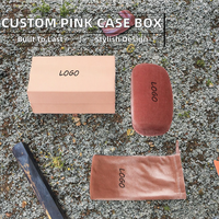 Étui à lunettes en cuir PU personnalisé Huali, boîte de rangement rigide pour lunettes de soleil, emballage de lunettes de qualité supérieure, coffret cadeau, vente en gros