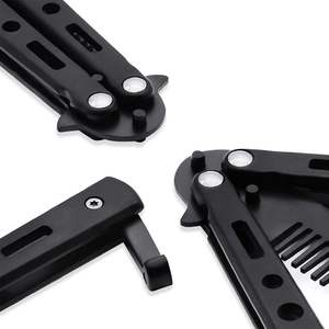 Xách Tay Bướm Gấp Lược Cho Nam Giới Rộng Răng Thực Hành Thép Không Gỉ Internet Người Nổi Tiếng Phong Cách Cho Người Mới Bắt Đầu Thời Trang - Product Image 3