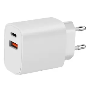 Nieuwe Quick Charge Dual Poorten Laptop Adapter 20W Usb Type C Pd Charger