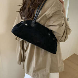 Bolso de mano de gamuza para mujer de alta calidad y gran venta, con estilo retro moderno. - Product Image 5