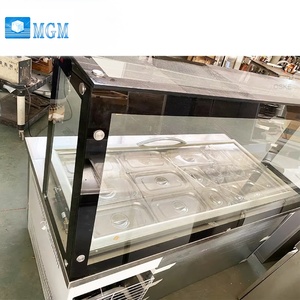 Mesa Refrigerada de Acero Inoxidable de Temperatura Única <span class=keywords><strong>para</strong></span> Almacenamiento de Ensaladas Frescas, Barra de Ensaladas y Sándwiches Refrigerada por Aire - Product Image 4