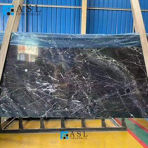 Dalles de marbre naturel poli noir Marquina Imperial italien, noir de Turquie, noir de Grèce, directement de l'usine - Product Image 6