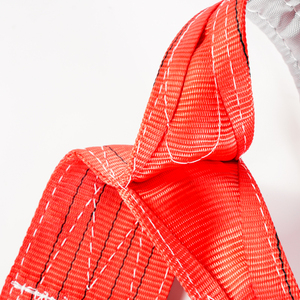 Sangle de levage en polyester haute ténacité certifiée CE-GS, capacité de 1 à 5 tonnes, sangle verte œil-œil, garantie 1 an - Product Image 5