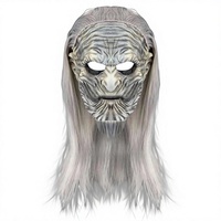 Masque de tête en plastique pour Halloween, inspiré de Game of Thrones, White Walker, Night King, White Ghost, pour adulte, accessoire de cosplay pour maison hantée