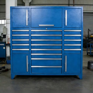 Nouvelle armoire <span class=keywords><strong>de</strong></span> rangement d'outils en acier robuste, 18 tiroirs, étanche, fermeture douce, établi <span class=keywords><strong>de</strong></span> garage moderne, équipement OEM, mobilier - Product Image 3