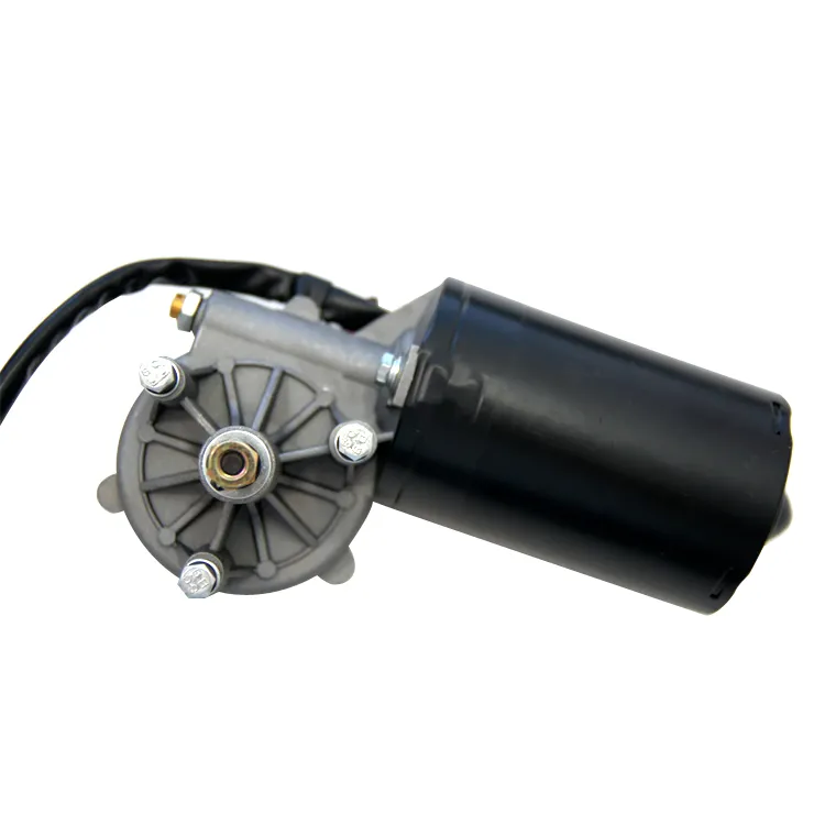 Dc Wormwiel Motor 12V 24V Elektrische Ruitenwisser Motor Voor Bus