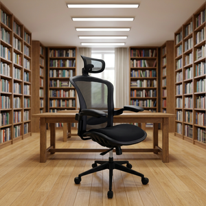Ergonomic Mesh Office <b>Chair</b> with Adjustable Armrest Headrest Swivel Design Tilt Mechanism Modern Style Commercial Use - Product Image 3