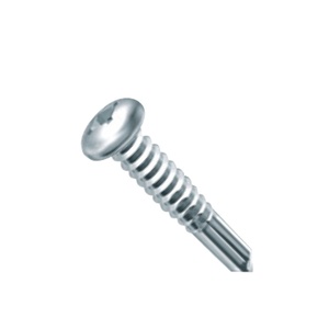 Sujetadores de hardware industrial de oficina tornillo de sartén plano sujetadores de alta resistencia para metal, madera, fibra de vidrio y plástico - Product Image 1