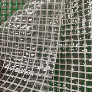 Caliente Popular verde transparente pesado duradero lona impermeable polietileno PE Leno lona para agricultura cubierta Industrial