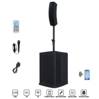 Altavoz de Columna Activo Profesional de 2000W, Altavoz PA de 12 Pulgadas, 1.1 Canales, Función DSP, Sistema de Karaoke para Fiestas, Bocina Parlante