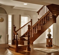 Vente chaude nouvelle peinture escalier en bois personnalisé