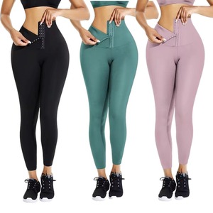 Leggings Modellanti a Vita Alta per Donna 2024, Abbigliamento Fitness Personalizzato per Bruciare Grassi, Pantaloni Yoga Compressivi, <span class=keywords><strong>Corsetto</strong></span> Snellente - Product Image 1