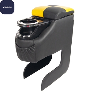Consola de Reposabrazos Carfu AC-486 de ABS y Cuero PVC con Portavasos para Auto - Accesorio Interior para Auto, Gran Venta 2021 - Product Image 3