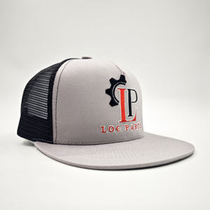 Casquette Trucker Unisexe Décontractée à Visière Plate en Maille – Légère, Respirante, Réglable, Coton/Polyester, Couleurs et Tailles Personnalisables (Gris Vert) Toutes Tailles - Product Image 3