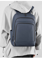 Sac à dos unisexe en jean, style streetwear, imperméable, avec fermeture éclair, en polyester léger, grande capacité 36-55L, pour étudiants