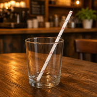 Pailles à boire en papier compostables, les préférées de tous les temps, pailles en papier jetables droites pour les cafés, les bubble tea, les milk tea
