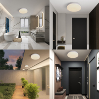 Plafonnier Led étanche avec détecteur de mouvement, montage en Surface, luminaire de plafond moderne, idéal pour une salle de bain ou une chambre à coucher