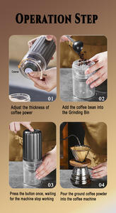 Molinillo de café eléctrico portátil inalámbrico de cerámica profesional para el hogar Kaffeebohnen <span class=keywords><strong>Muhle</strong></span> - Product Image 6