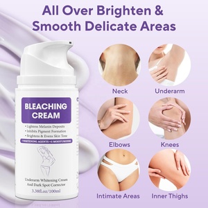 Crème éclaircissante pour la peau, crème anti-taches brunes, crème éclaircissante et blanchissante pour la peau, en vrac, avec vitamine C pour les parties intimes - Product Image 2