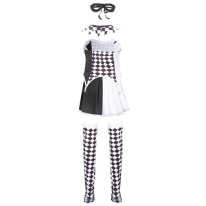 Disfraz de Payaso Travieso para Mujer, Disfraz de Arlequín para Halloween - Product Image 4