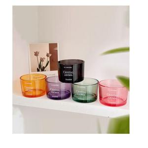 Tempat lilin aromaterapi kaca ramah lingkungan kustom, ornamen dekoratif gaya rakyat antik Roman Natal - Product Image 3