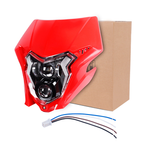 Faro LED DOT ECE con máscara roja/blanca/negra para piezas de <span class=keywords><strong>Honda</strong></span> <span class=keywords><strong>CRF</strong></span> 150L 150R 150F 230L 250L 250X 250M 300 <span class=keywords><strong>450L</strong></span> 450X 450RL 2017+ - Product Image 2