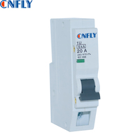 Disjoncteur miniature (MCB) CNFLY 1Pôle 10A 15A 20A 25A 32A 40A 60A avec protection contre les surintensités, boîtier blanc/noir, à brancher sur support, conforme IEC60898