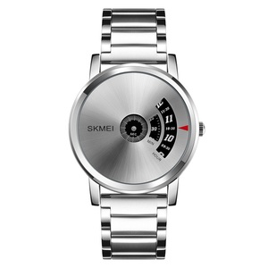Reloj de Cuarzo Minimalista y Sencillo para Hombre, con Esfera de 39 mm, de Acero Inoxidable, Resistente al Agua 3ATM, Esfera Personalizable, Dos Tonos, Ajustable - Product Image 1