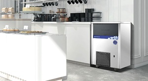50kg/Day Water Cooled Cube Commercial <b>Ice</b> <b>Maker</b> 220V Stainless Steel for Hot Climate Area Hotel School - Product Image 4