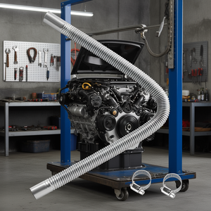 Manguera de escape flexible de 23.6 pulgadas de acero inoxidable para sistemas de calentamiento diésel - Product Image 2