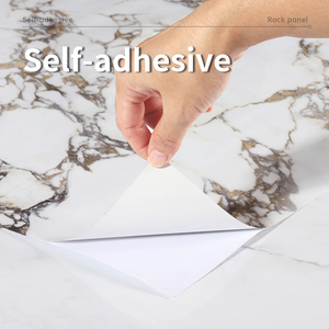 Carta a contatto effetto marmo effetto granito oro bianco autoadesiva <span class=keywords><strong>da</strong></span> <span class=keywords><strong>cucina</strong></span> adesivo <span class=keywords><strong>da</strong></span> <span class=keywords><strong>parete</strong></span> impermeabile stampa ispessita per cenare - Product Image 3