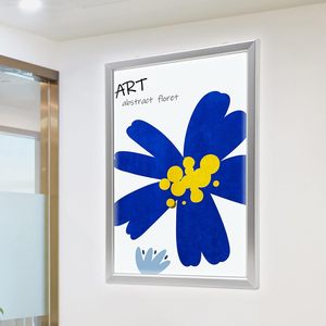 LED Movie Poster <b>Frame</b> Silver Art Picture Store Sign Holders LED Light <b>Box</b> Advertising Display for Business Signs Menu - Product Image 1