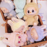 Offre Spéciale POP MART 100% Original LABUBU Have a Seat Blind Box Peluches Visage Vinyle Boîtes Mystères 1PC/6PC Modèle Poupée Porte-clés Sac