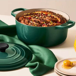 Nồi nấu súp, nồi nhỏ, nồi gang tráng men chống dính tùy chỉnh, nồi nấu bánh mì, khoai tây, nồi gang đúc, nồi nấu kiểu Hà Lan, đồ nấu ăn bằng gang, nồi kho bán buôn nhà máy - Product Image 5