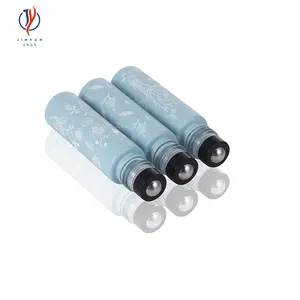 Colore blu rivestimento pinta applicatore per mordere le zanzare rotolo bottiglia di vetro bottiglie per massaggi crema per gli occhi con sfera in acciaio inossidabile