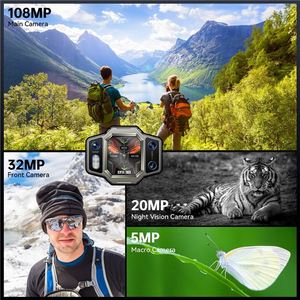 สำหรับ OUKITEL WP30 Pro หน้าจอ 6.78 นิ้ว 12GB+512GB แบตเตอรี่ 11000mAh ชาร์จเร็ว 120W กล้องหลัก 108MP ชิปประมวลผล Dimensity 8050 ระบบปฏิบัติการ Android 13 ของแท้จากโรงงาน รองรับ CDMA GSM - Product Image 5