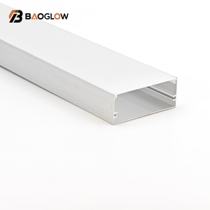 Profilé LED personnalisable de haute qualité 50*20 pour sol et mur de cuisine, profilés en aluminium extrudé pour voiture avec canaux lumineux LED - Product Image 3