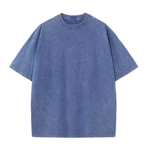 T-<span class=keywords><strong>shirt</strong></span> <span class=keywords><strong>Vintage</strong></span> Unisexe en Coton Lourd 300 g/m² de Haute Qualité avec Lavage Minéral Acide, Coupe Oversize pour Hommes et Femmes - Product Image 4