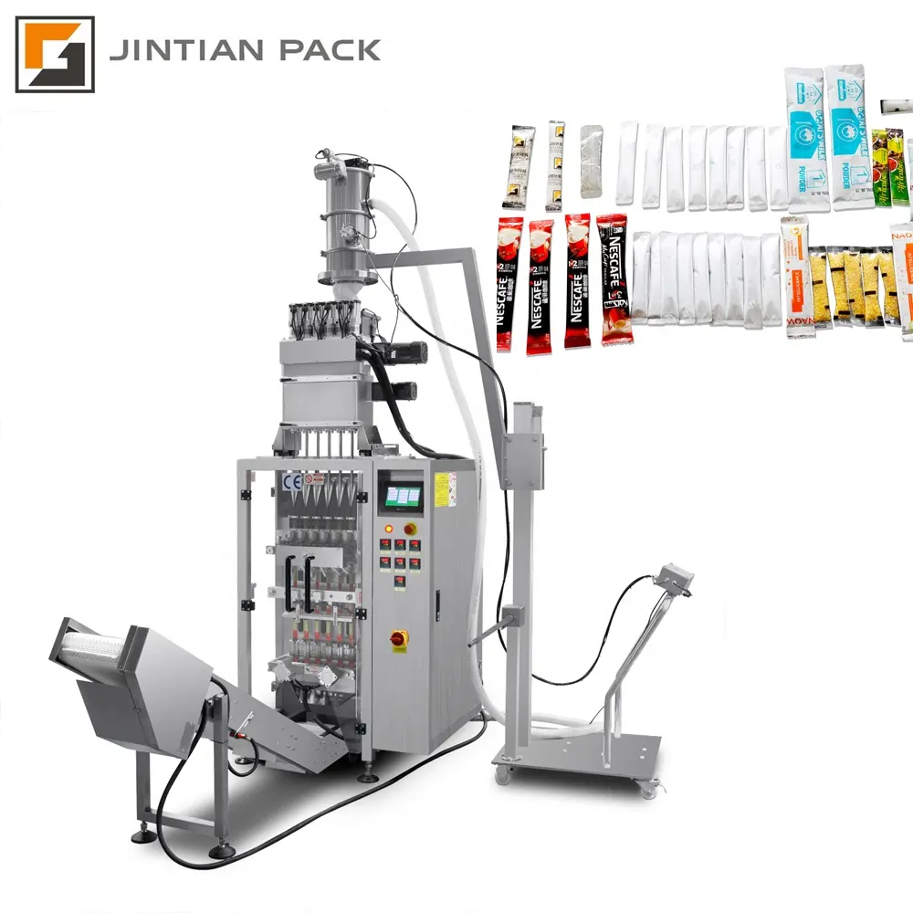 Automatic multi lane sachet filling and packaging machine multi-lane powder incense stick packing machine 4 line 6 line