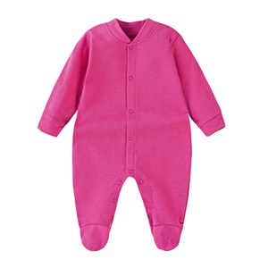 Newborn Baby Rompers Sleeveless Summer Jumpsuit with <b>Bag</b> Fart Jacket for Crawling Polyester/Cotton Button Closure - Product Image 3