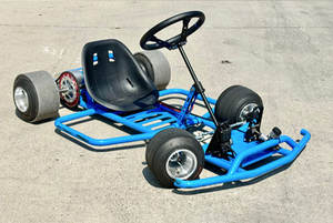 Kart à pédales LONGWISE Classic Blue 200CC |   Véhicule <span class=keywords><strong>de</strong></span> <span class=keywords><strong>course</strong></span> sur piste <span class=keywords><strong>de</strong></span> loisirs à essence - Product Image 3