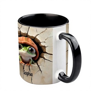 Tasse à café ou à thé personnalisée en céramique par sublimation Khadim Handicrafts, avec photo, logo ou texte imprimé, compatible micro-ondes et lave-vaisselle - Product Image 1