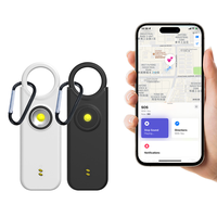Alarme de sécurité personnelle portable 135 dB, rechargeable par USB, sirène puissante, anti-perte, alerte SOS, porte-clés compact