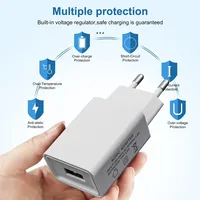 Chargeur mural USB 5V2A rapide pour la vente en gros aux États-Unis et en Europe, puissance de sortie 10W, chargeur universel pour téléphone, adaptateur de charge rapide universel pour les voyages