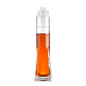Botella <span class=keywords><strong>de</strong></span> cristal con forma <span class=keywords><strong>de</strong></span> misil elegante <span class=keywords><strong>de</strong></span> alta calidad personalizada <span class=keywords><strong>de</strong></span> 300ml para Baijiu Whisky Vodka <span class=keywords><strong>Agave</strong></span> Gin licores sello plano tapa <span class=keywords><strong>de</strong></span> corona - Product Image 1