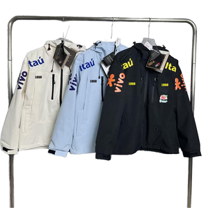 Chaqueta Cortavientos Ligera de Manga Larga con Estampado Personalizado Brasileño para Exteriores, Talla Única 'L', Transpirable para Todas las Estaciones - Product Image 1