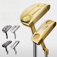 Putter de golf en fer doux 304, tête forgée en forme de lame, usinée CNC, faible COG, 34 pouces, manche en acier, or/argent/gris anthracite, OEM, droitier, pour homme