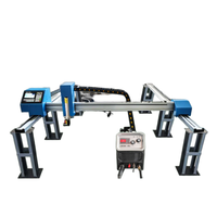 Machine de découpe plasma CNC compacte de bureau 55A, modèles 1530/1630/1215, rapide, 6-12 mm, haute productivité, moteur à engrenages, pour tôles
