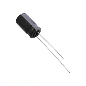 Condensateur 100 uF CAP ALUM 100UF 20% 25V RADIAL TH à trou traversant UPB1E101MED1TD - Distributeur agréé - Product Image 1