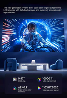 Projecteur laser M2 Pro 4K UHD, laser tricolore, zoom optique 1,3x, MEMC automatique, IMAX Enhanced, Android 11, 1200 lumens